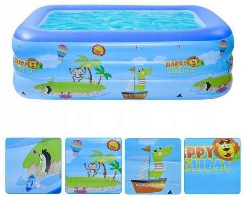 Piscina gonfiabile rettangolare BestHurt 140 x 90 cm