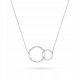  COLLANA IN ARGENTO pr. 925 RUOTE Intrecciate Karma