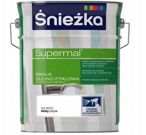 Smalto ad olio Śnieżka Supermal bianco lucido 10 l