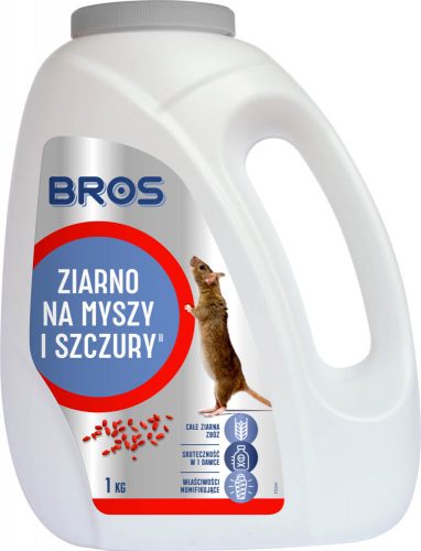 Repellente, spaventa animali - Grano per topi e ratti Bros. 1 kg