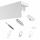 Binario da soffitto a 2 binari con COVER 9, DIMENSIONE 450 cm