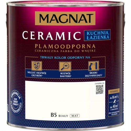 Pittura murale ceramica Magnat 5 l bianco puro B5 opaco