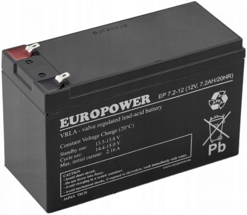 Batteria Europower EP7.2-12V