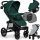  Passeggino Lionelo Plus Annet verde foresta + Tendine parasole per finestrino auto. 2 Ombrelloni Lionelo