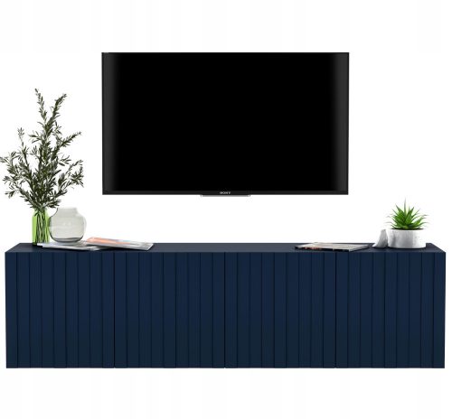  Mobile pensile glamour cassettiera TV Blu navy 150 cm