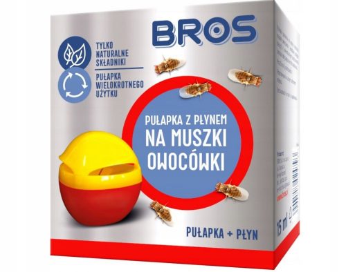  Trappola con liquido per moscerini della frutta Bros 15 ml