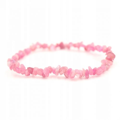  Bracciale RUBELITE pietra tormalina rosa - scheggiatura