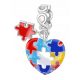  CHARMS puzzle cuore argento s925