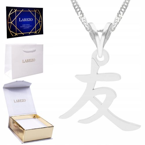  Collana a catena in argento Segno dell'amicizia giapponese Kanji Amicizia ARGENTO