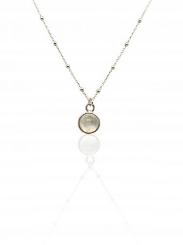  Collana in argento Dot M con pietra di luna