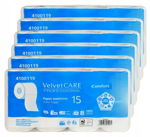 Carta igienica non profumata VelvetCARE 48 pz.