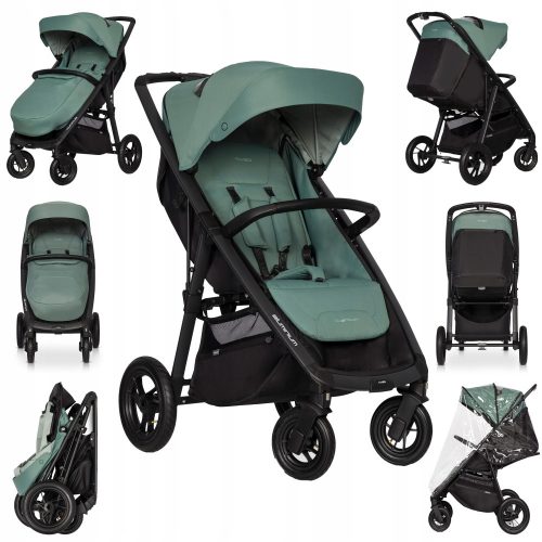  Passeggino EasyGo Quantum Air, nero e verde