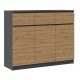  Cassettiera TopEshop 3D3S 120 x 40 x 97 cm antracite opaco