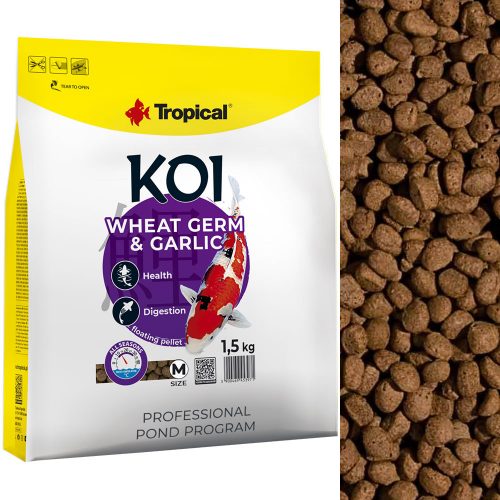  Mangime per pesci tropicali 45387 Koi germe di grano e aglio 1,5 kg