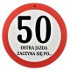  Cartello stradale GUIDA SHARP 50° compleanno + GRATUITO