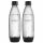  Set bottiglia gasatore SodaStream Fuse, nero, 1 l, 2 pz.