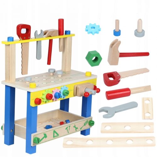  Laboratorio per bambini LandToys TAVOLO DA LAVORO IN LEGNO - GIOCATTOLO LT309