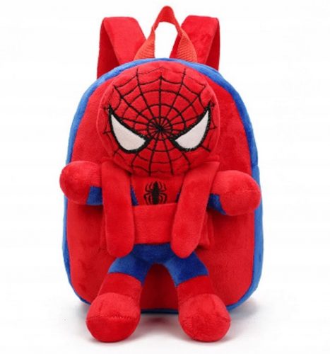  Zaino asilo Spiderman monocomparto per bambino. Sfumature di rosso