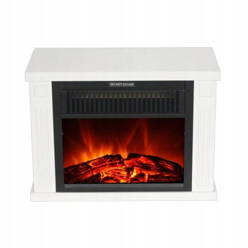 Caminetto a piantana El Fuego con funzione riscaldante, bianco, 1200 W, 34 x 25 x 17 cm