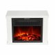 Caminetto a piantana El Fuego con funzione riscaldante, bianco, 1200 W, 34 x 25 x 17 cm