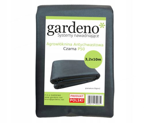 Agrotessile - Pacciamatura agrotessile (antierbacce) Gardeno nero 320 x 1000 cm 50 g/m²