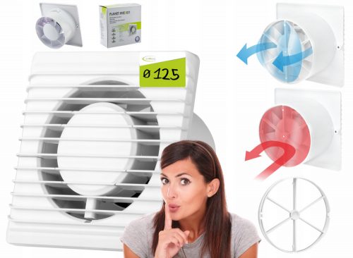 airRoxy 01-095+07-215 ventilatore da bagno 125 mm