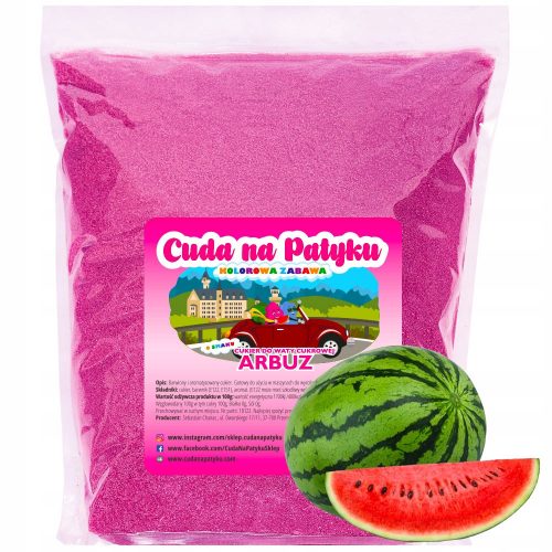  Dispositivo per zucchero filato Miracoli su un bastoncino Anguria Rosa Zucchero filato 1 KG S rosa 1 W