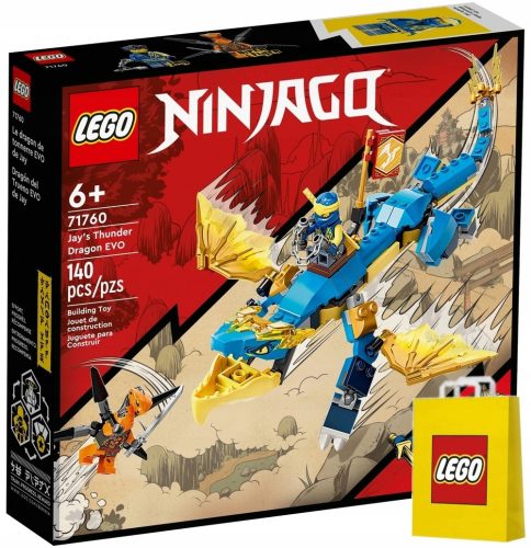  LEGO Ninjago Jay's Thunder Dragon EVO 71760 + Sacchetto di carta LEGO