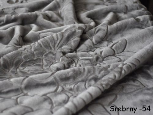 Coperta Elway 200 x 240 cm tonalità di grigio e argento