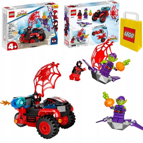  LEGO Super Heroes 10781 Tecno-Triciclo di Spider-Man + LEGO 6315794 SACCHETTO DI CARTA VP GRANDE 45X48X17 TE