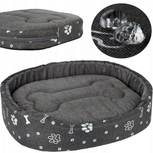  Cuccia per cani SOFT IMPERMEABILE ZIPPER L 68x55