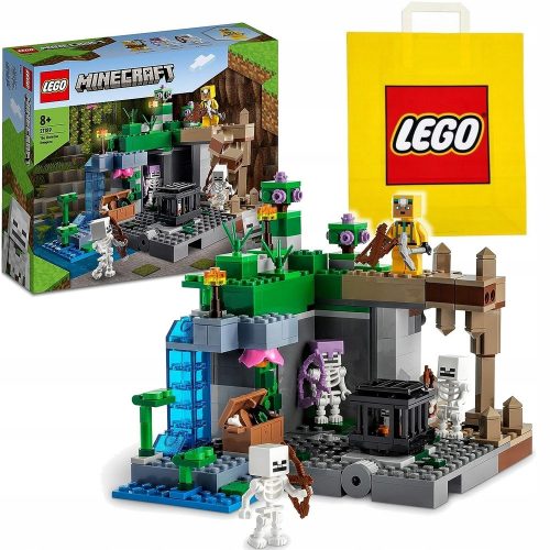  LEGO Minecraft 21189 Dungeon dello Scheletro + Sacchetto di Carta VP LEGO 6315792 Medio