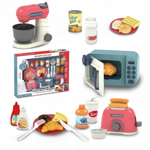  Set da cucina per bambini tostapane a microonde