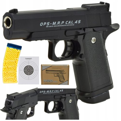  Colt Metal Pistol Replica 800 BB + Libro di adesivi, fumetto Shop_lolki