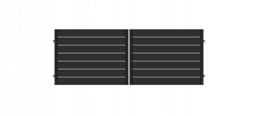 Cancello d'ingresso a due ante FILIP 200, zincato + RAL