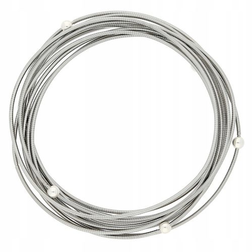  Bracciale Sadva in acciaio argentato, 18 cm