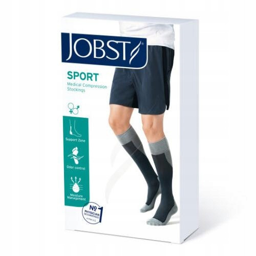  Calze compressive JOBST SPORT, calze al ginocchio compressive contro le vene varicose, taglia M