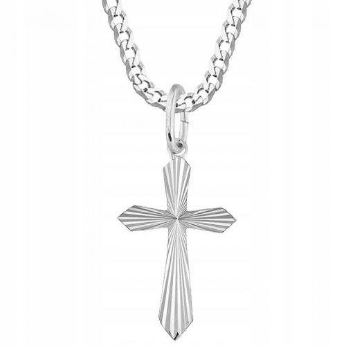  COLLANA DA UOMO CON CROCE IN ARGENTO, CROCE IN ARGENTO 925