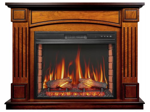 Camino da terra ArtiFlame con funzione riscaldante, rovere antico, 1800 W, 116 x 90,5 x 35 cm