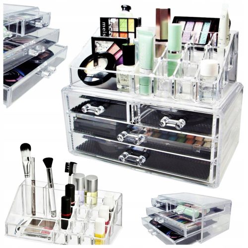 Organizer per cosmetici Volan 18x24x13 cm trasparente