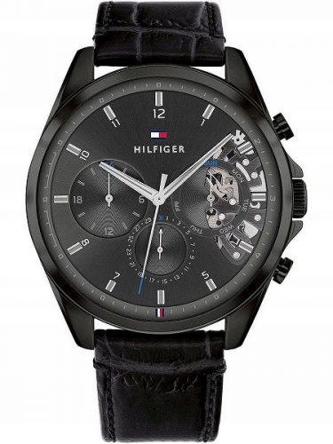  OROLOGIO TOMMY HILFIGER 1710452 BAKER CINTURINO IN PELLE + SCATOLA