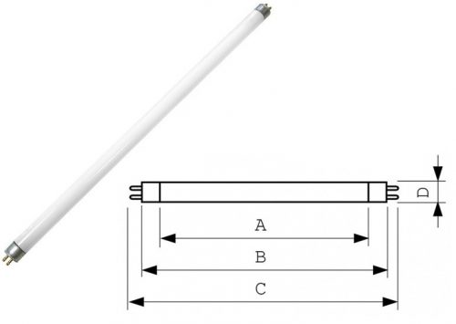  Lampada fluorescente BL T8 F 15W per lampade insetticide 45cm