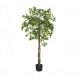 Ficus in vaso, verde, alto, 150 cm, artificiale