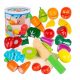  Kinderplay frutta e verdura in legno da tagliare con velcro