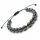  BRACCIALE Pietre Filo Ematite Grafite