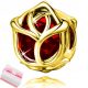  Ciondolo Charms Rosa ARGENTO ORO PERLINE PERLINE