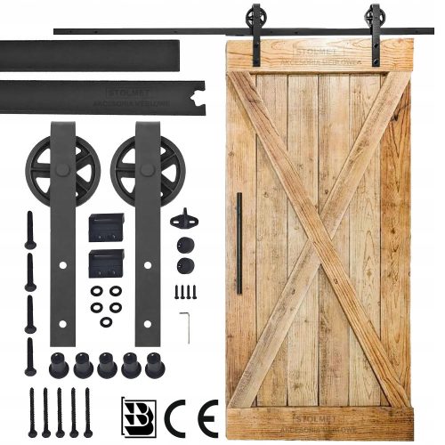 Sistema per ante scorrevoli a muro 100 cm Stolmet 2 m