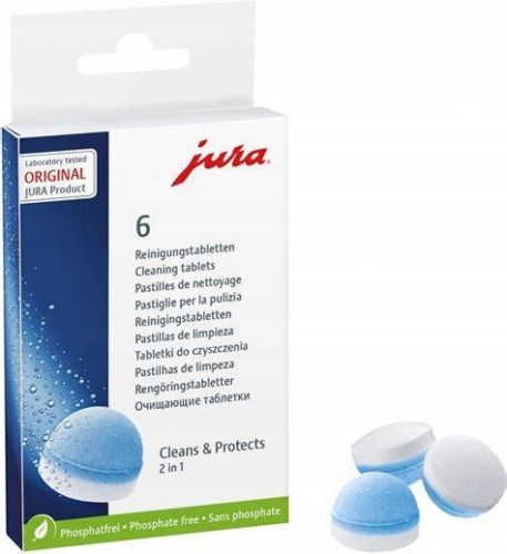  Pastiglie detergenti per bollitori e macchine da caffè Jura 62715 6 pz.