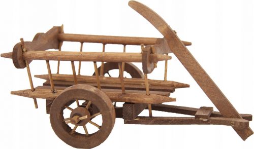  Carro dei Buoi per Presepe in legno, lungo 15 cm - Z1003