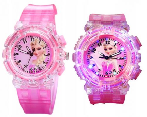  Orologio luminoso FROZEN per ragazza, bambino, bambini, ELSA, LED, FROZEN